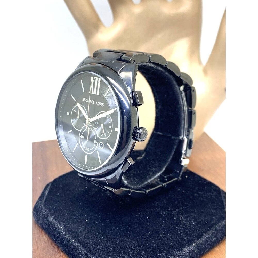 Michael Kors Men's Watch MK8993 Quartz Chronograph Black Dial Stainless Steel - Picture 2 of 15